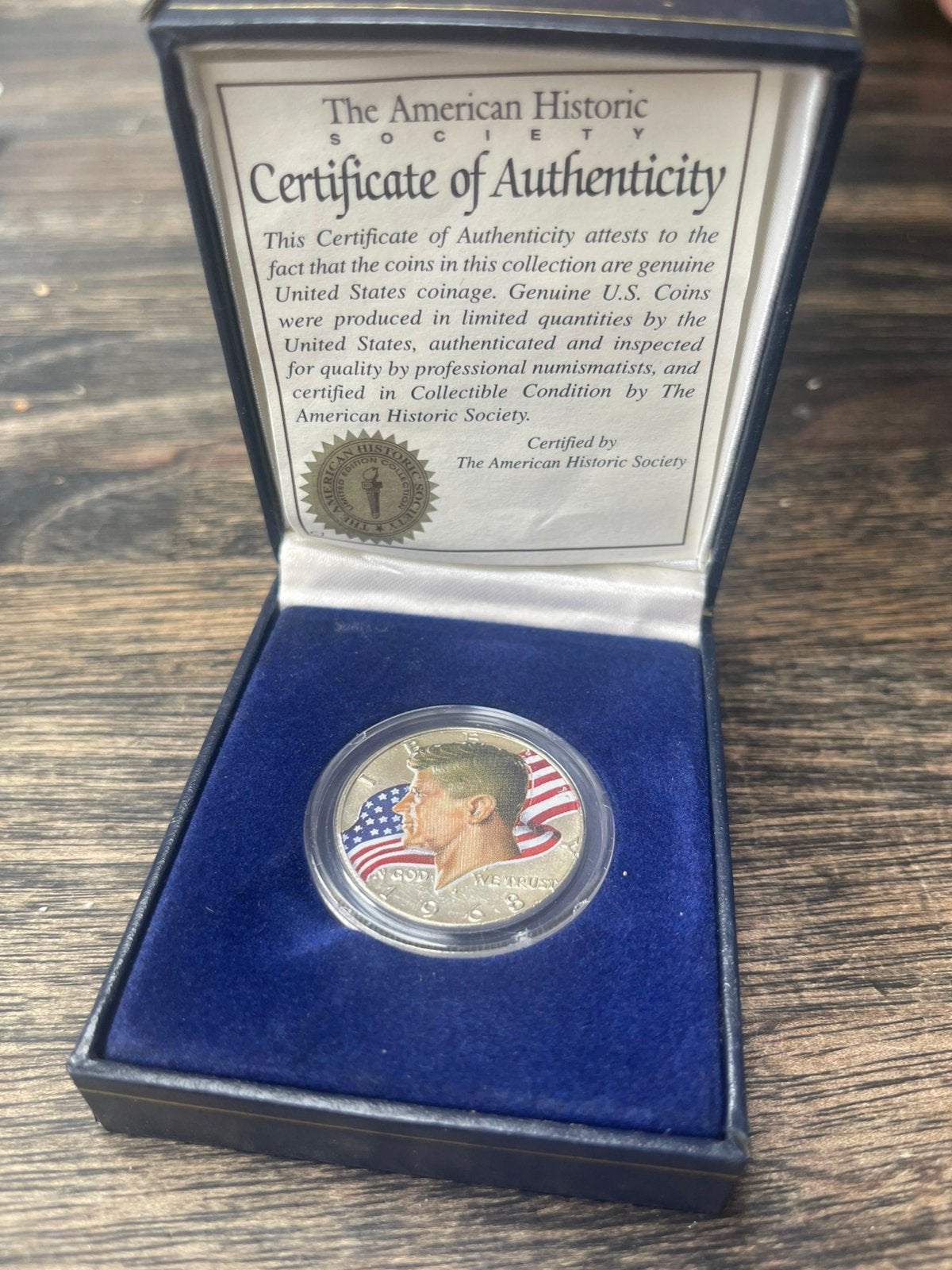 Zilveren Kennedy Half Dollar 1968 Luxe Set, Ophalen, Noord-Amerika, Losse munt, Zilver