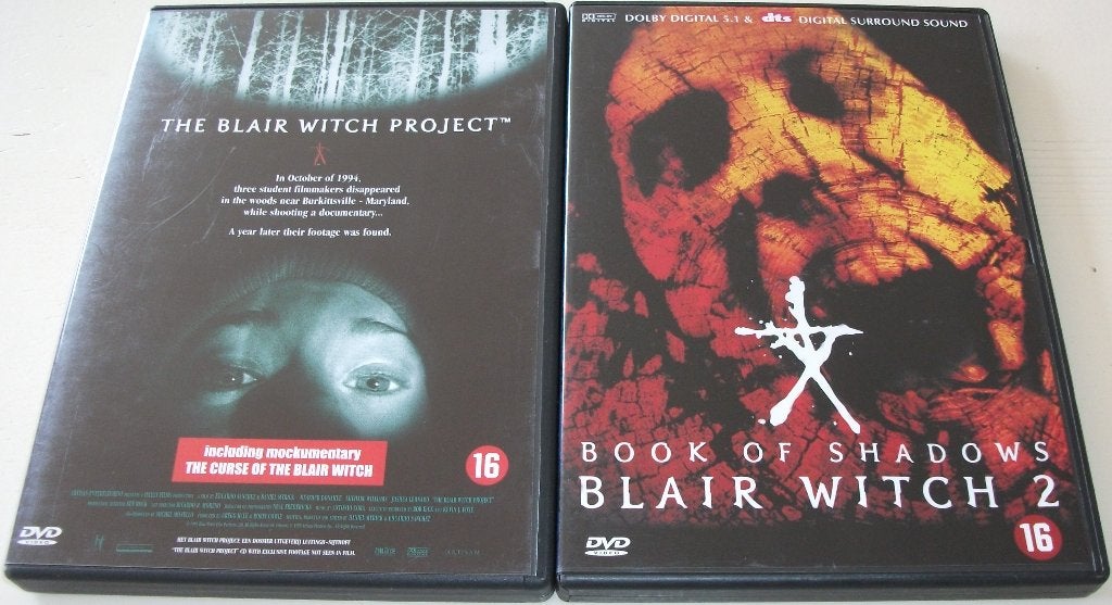 Film-Serie *** BLAIR WITCH *** Deel 1 + 2, Engels, Vanaf 16 jaar, Nederlands, Ophalen of Verzenden