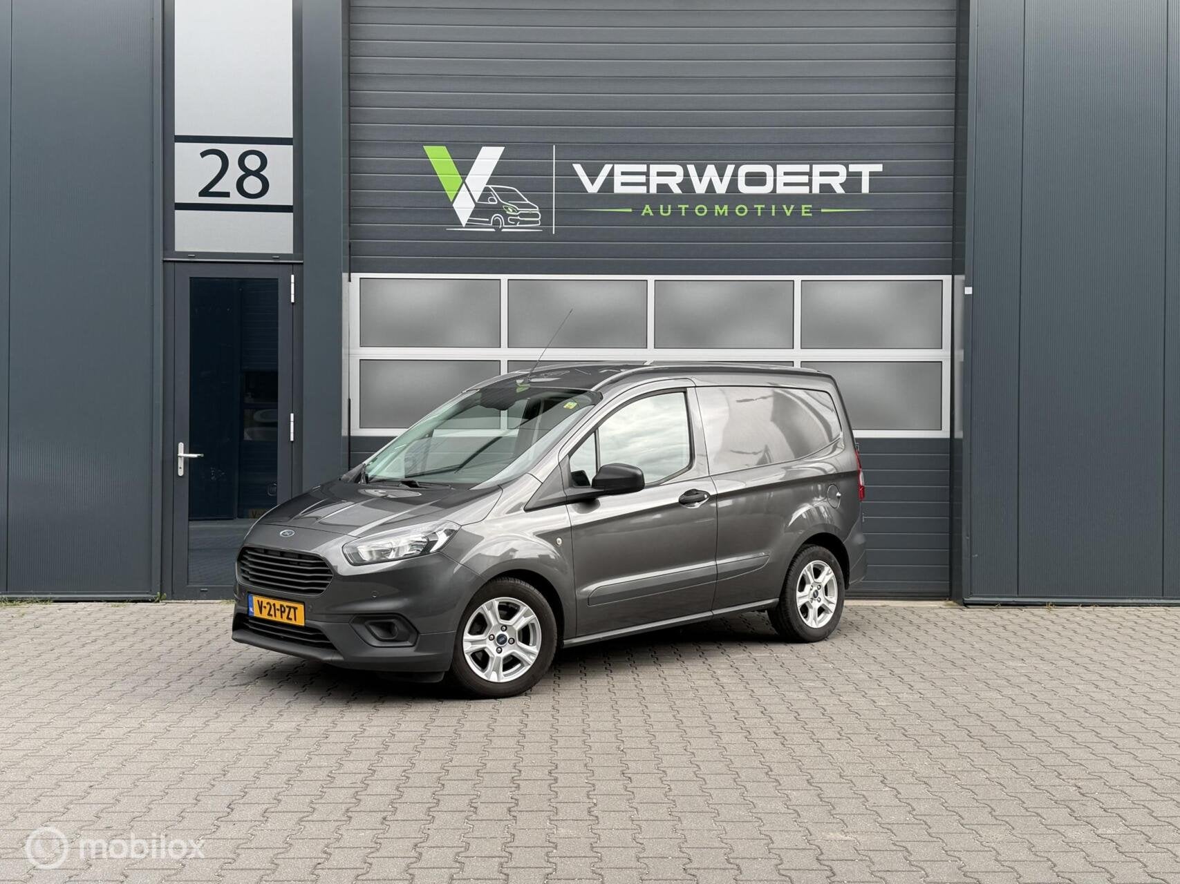 Ford Transit Courier 2020 1.0 Benzine Marge Airco, Auto's, Voorwielaandrijving, Gebruikt, 14 km/l, Bedrijf