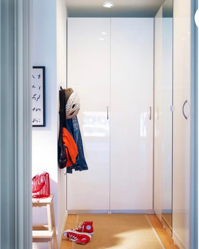 4 IKEA Pax deuren (200x50) wit glans 20 euro, Huis en Inrichting, Kasten | Kledingkasten, Gebruikt, 200 cm of meer, Minder dan 50 cm