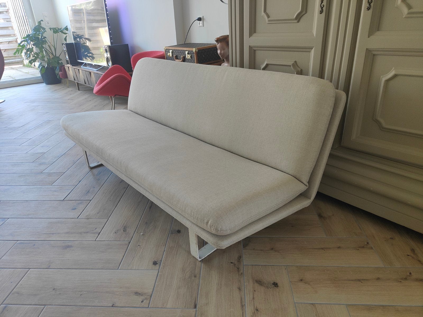 Vintage Artifort C684 design bank sofa fauteuil, Huis en Inrichting, Banken | Bankstellen, Ophalen, Gebruikt, 150 tot 200 cm, Tweepersoons