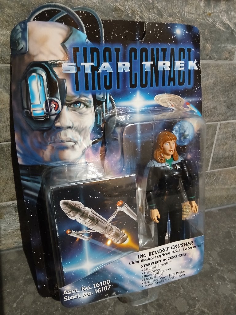 Playmates Star trek First Contact - DR. Beverly Crusher, Ophalen of Verzenden, Nieuw, Film, Actiefiguur of Pop