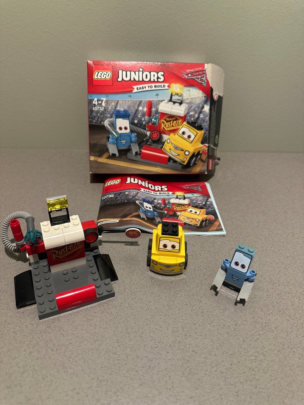 Lego Juniors Cars 3 Willy's Butte Snelheidstraining (10732), Gebruikt, Overige thema's, Lego, Ophalen of Verzenden