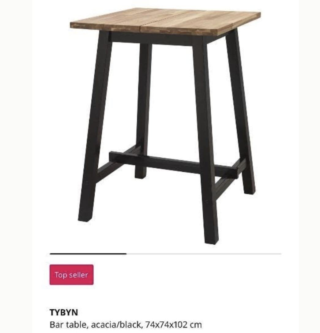 Ikea Tybyn bartafel, Huis en Inrichting, Ophalen, Zo goed als nieuw