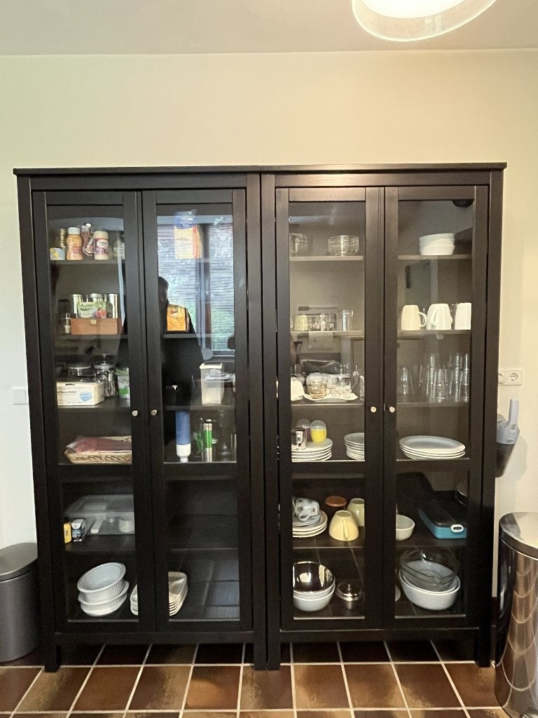 Virtrinekast/ keukenkast (Hemnes, IKEA), Ophalen, Gebruikt