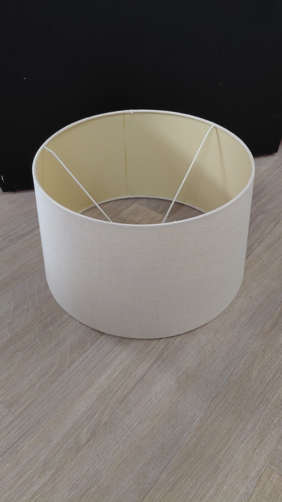 Stoffen lampenkap, beige/crème, rond, Ophalen, Gebruikt, Overige typen, Beige