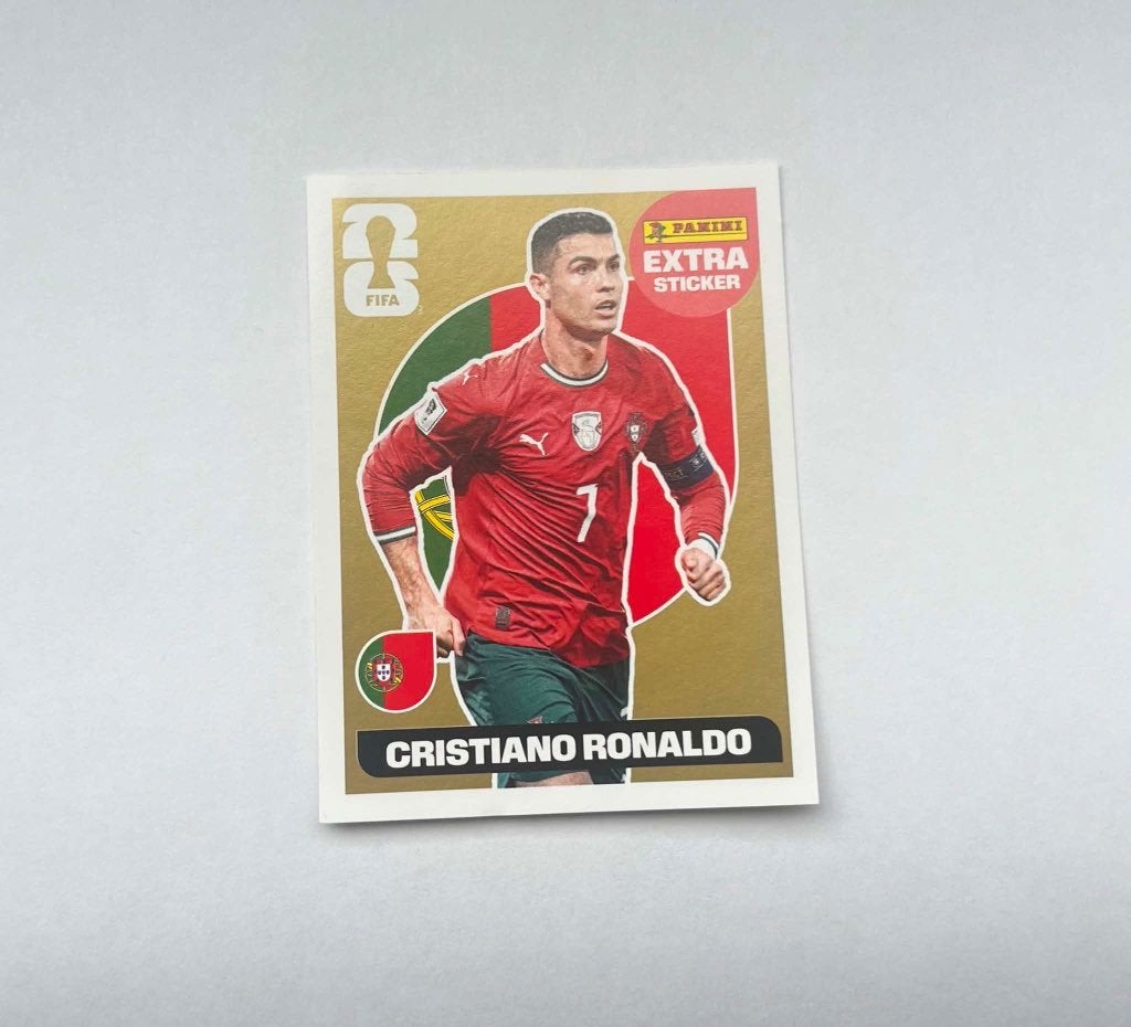 Panini Cristiano Ronaldo Limited edition, gold, Ophalen of Verzenden, Nieuw, Sticker