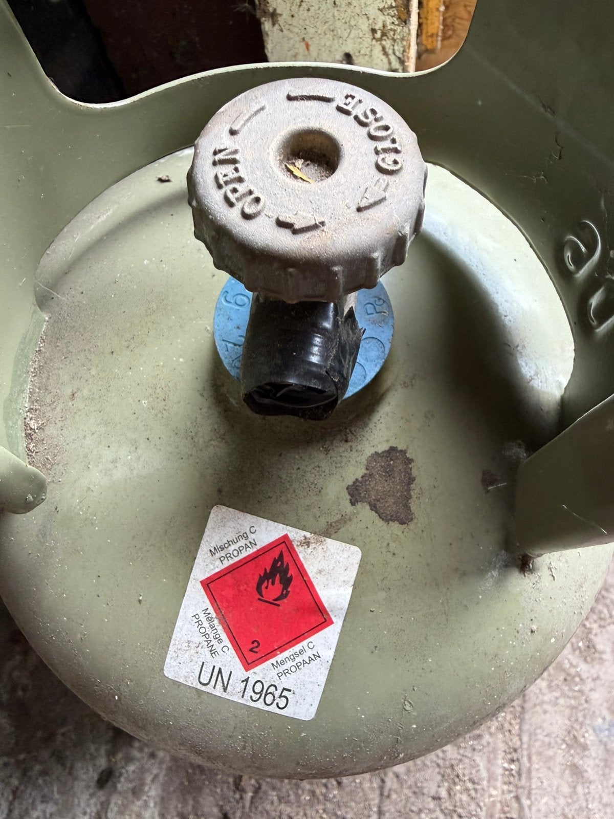 Gas fles 2/3 vol, Ophalen, Zo goed als nieuw