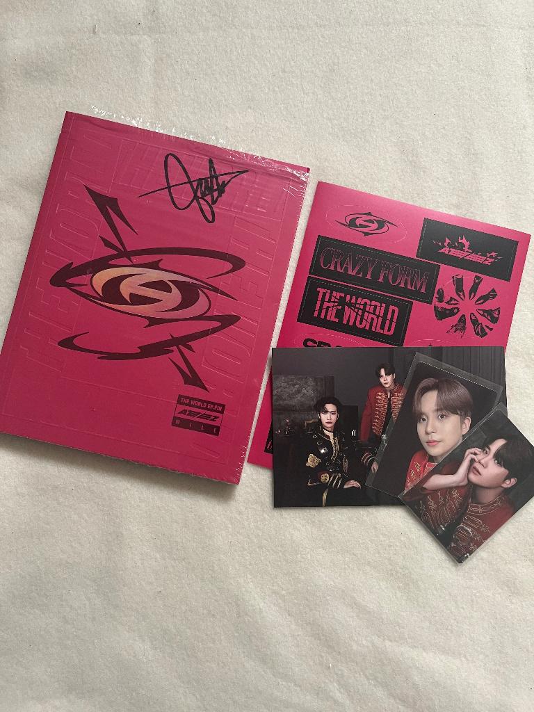 Ateez Jongho signed album kpop, Verzenden, Zo goed als nieuw, Cd of Plaat, Gesigneerd