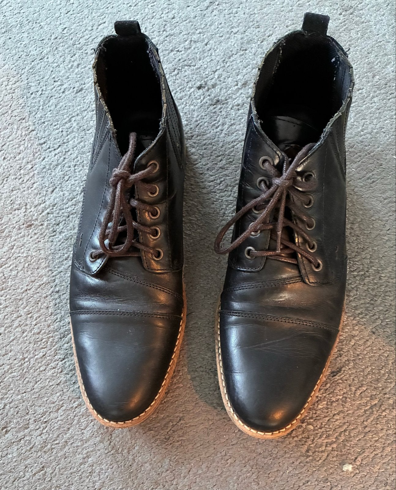 Bullboxer Zwarte Leren Boots Maat 42, Ophalen of Verzenden, Gedragen, Zwart, Boots