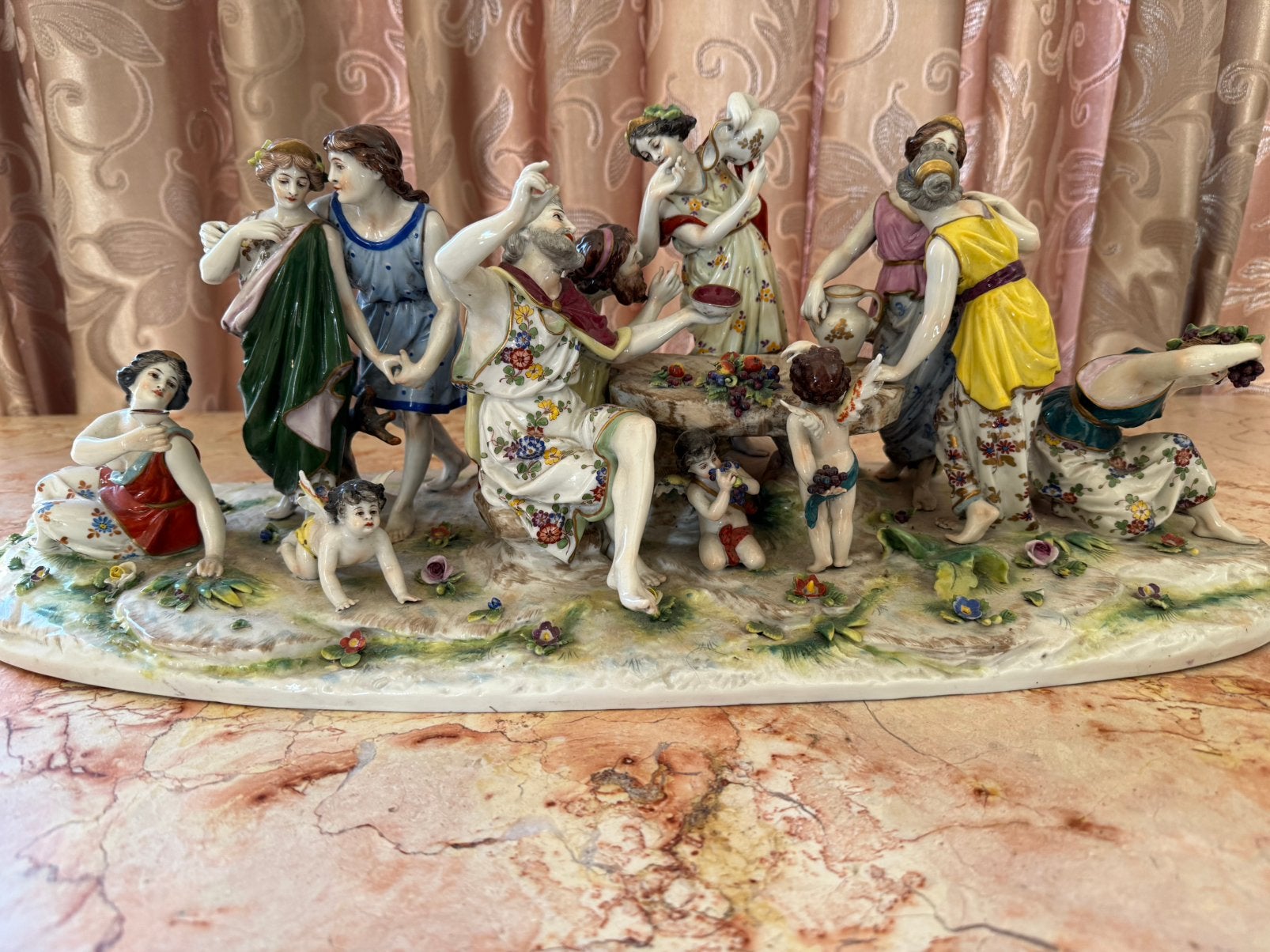 Capodimonte/Doccia 19eS Allegorie in wijn, Antiek en Kunst, Antiek | Porselein, Ophalen