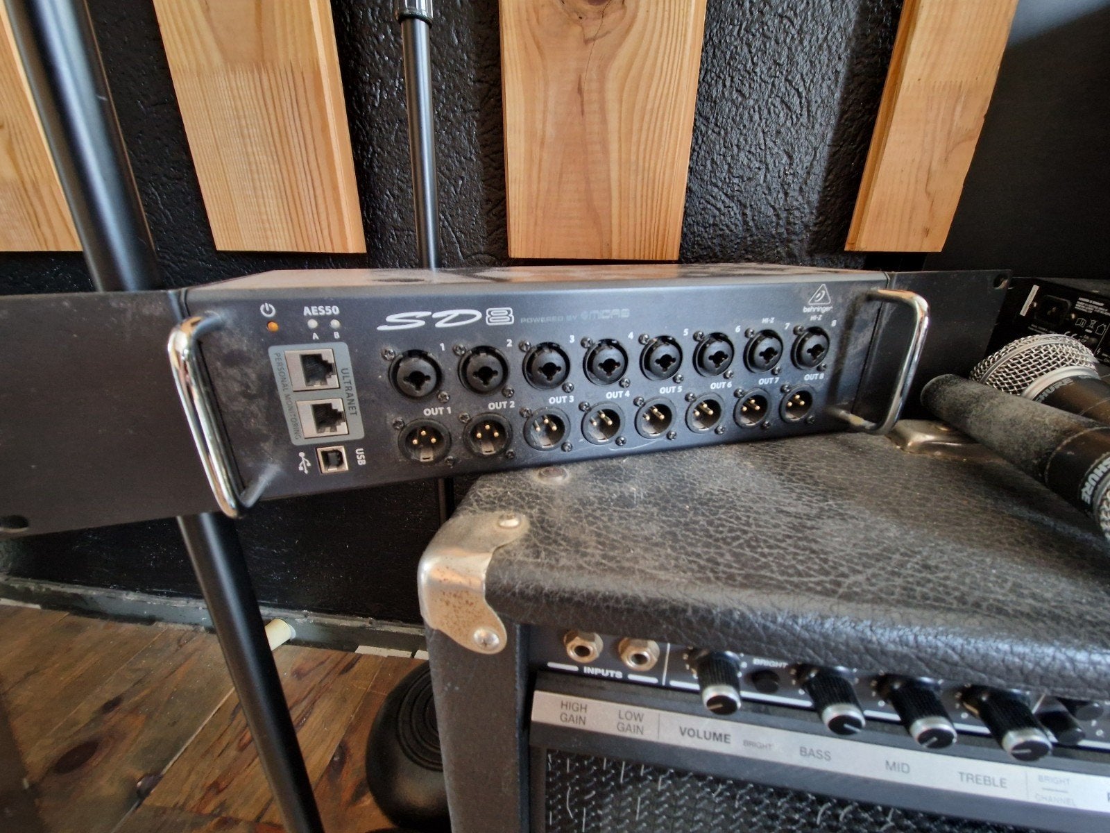 Behringer SD8 Stagebox, Muziek en Instrumenten, Mengpanelen, Gebruikt, 5 tot 10 kanalen, Microfooningang, Ophalen