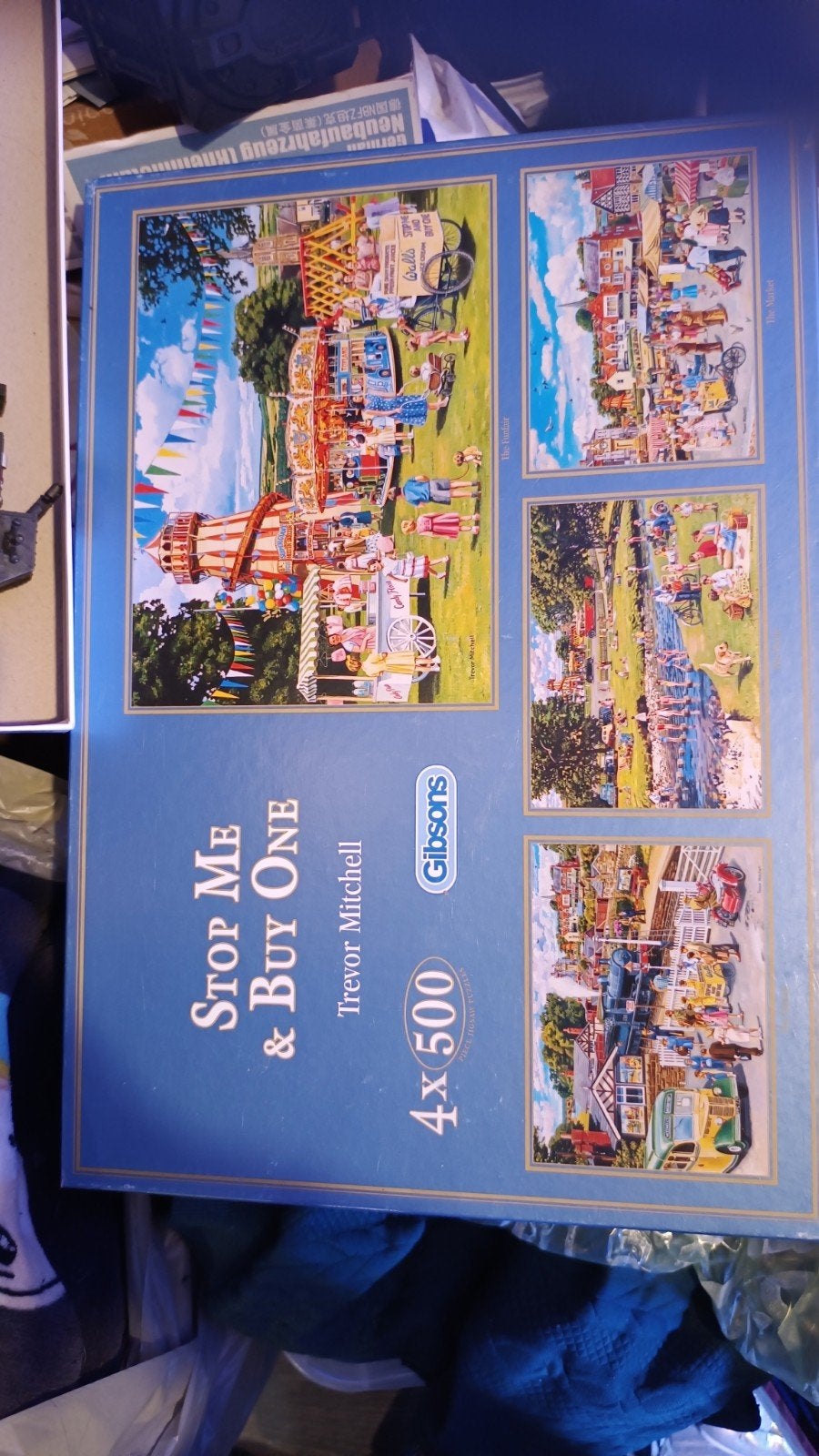 Gibsons - Stop me & buy one 4x500 stukjes, Hobby en Vrije tijd, Denksport en Puzzels, Ophalen of Verzenden, 500 t/m 1500 stukjes
