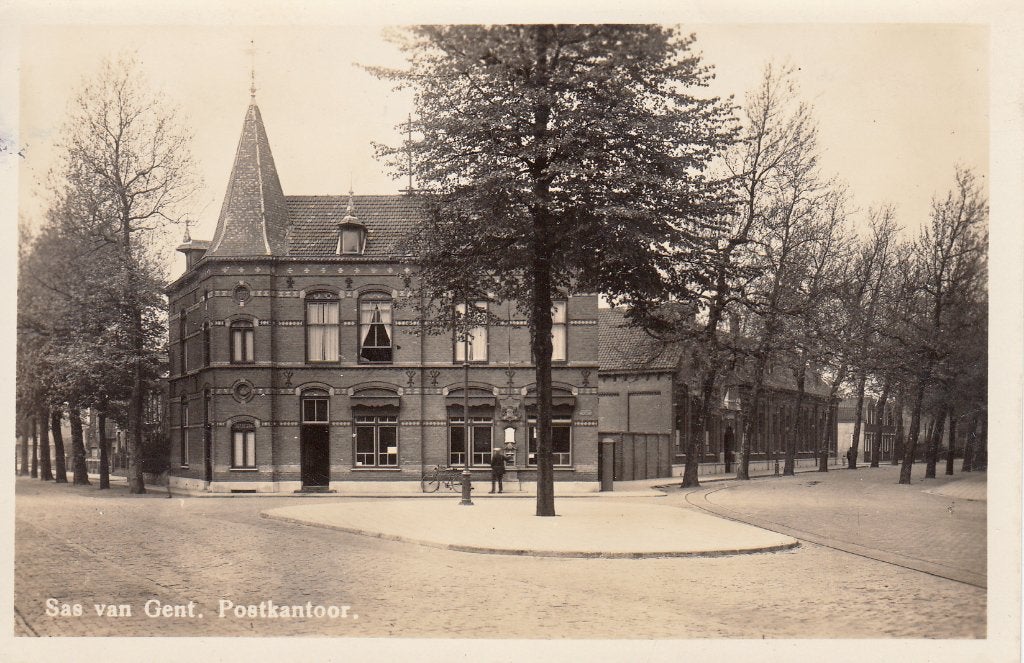 Sas van Gent  -  Postkantoor  ,  1947               =0022=, Ophalen of Verzenden, 1940 tot 1960, Gelopen, Zeeland