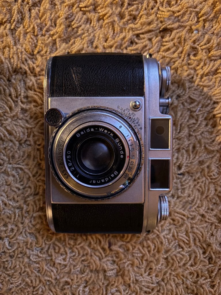 Vintage fototoestel Balda., Audio, Tv en Foto, Fotocamera's Analoog, Ophalen, Gebruikt, Compact, Overige Merken