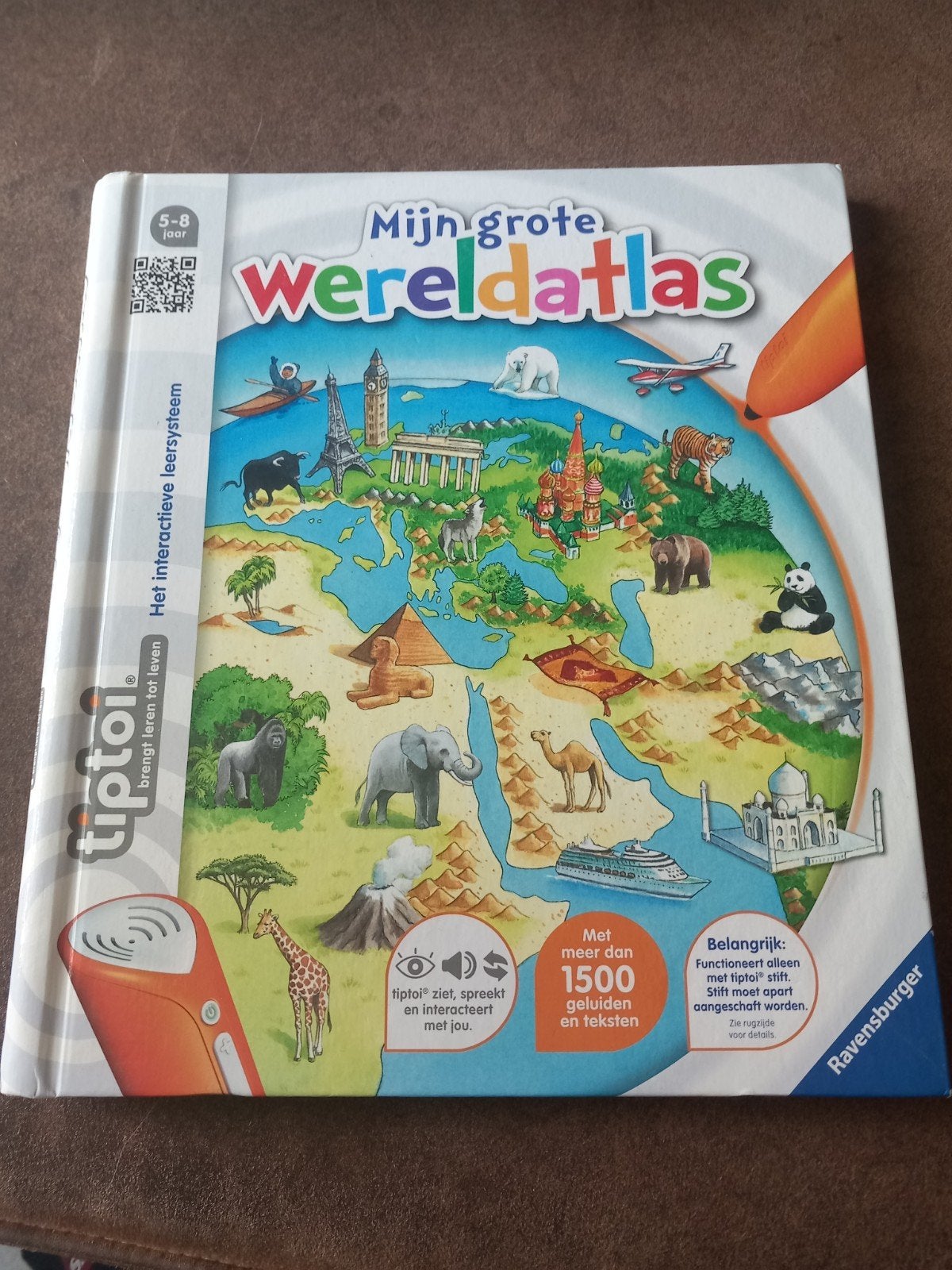 Mijn Grote Wereldatlas - Tiptoi Ravensburger (5-8 jaar), ., Ophalen of Verzenden, Zo goed als nieuw, .