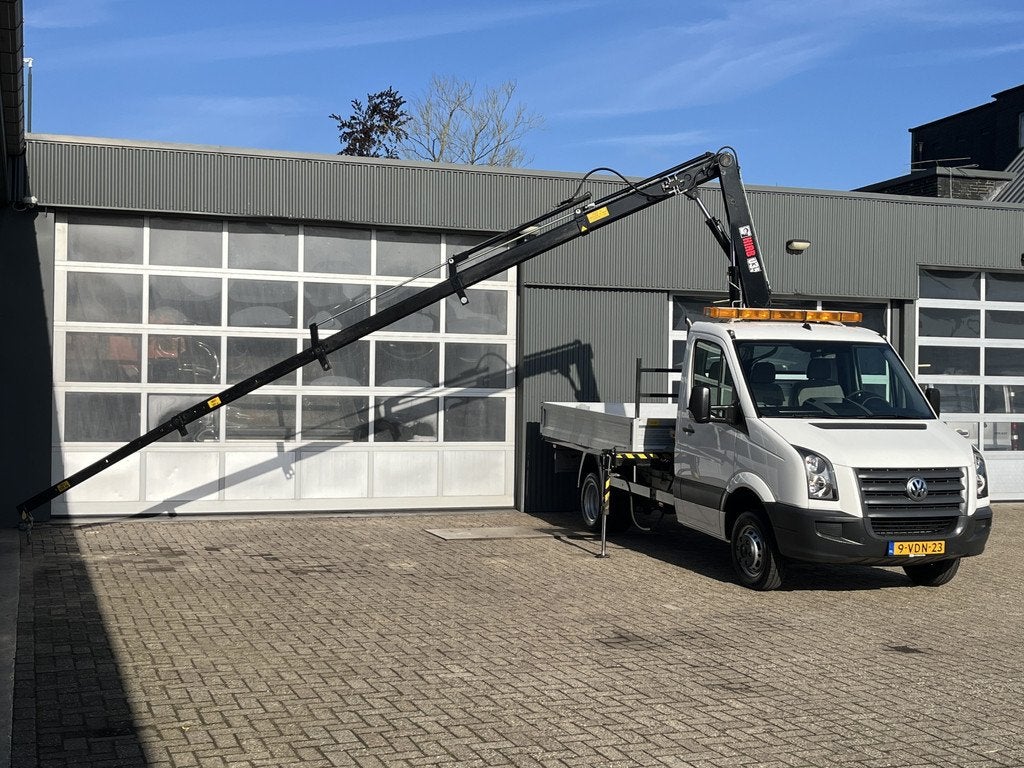 Volkswagen Crafter 35 2.5 TDI L2 HIAB 035 laadkraan Trekhaak, Euro 5, Gebruikt, Zwart, Volkswagen