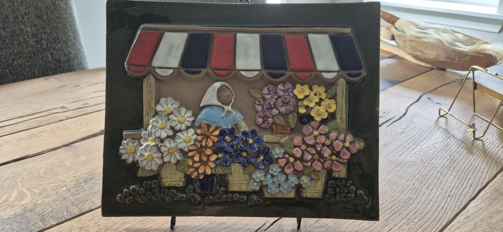 Jie Gantofta wandtegel vintage keramiek, Antiek en Kunst, Ophalen of Verzenden