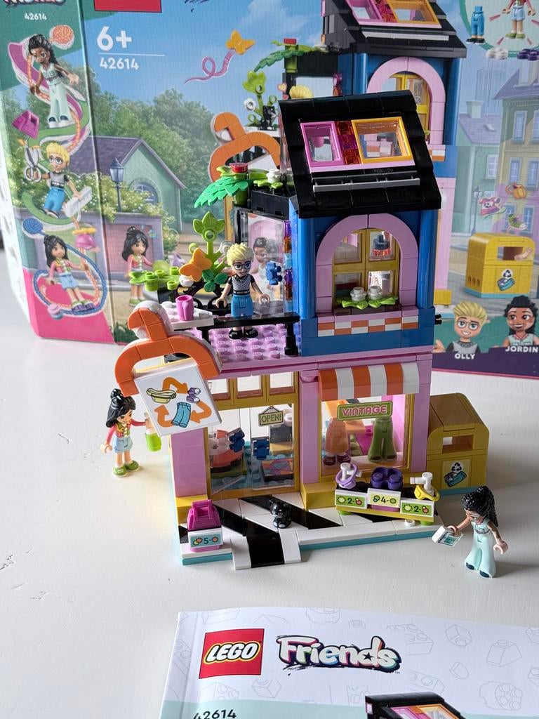 Lego Friends Vintage Kleding winkel 42614 met doos, Lego, Friends, Ophalen of Verzenden, Zo goed als nieuw