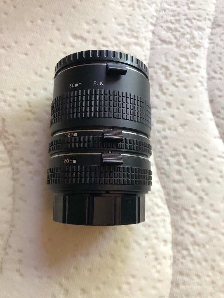 Vintage Kenlock Macro Extension Tube Set PK Mount, Ophalen of Verzenden, Gebruikt, Toebehoren