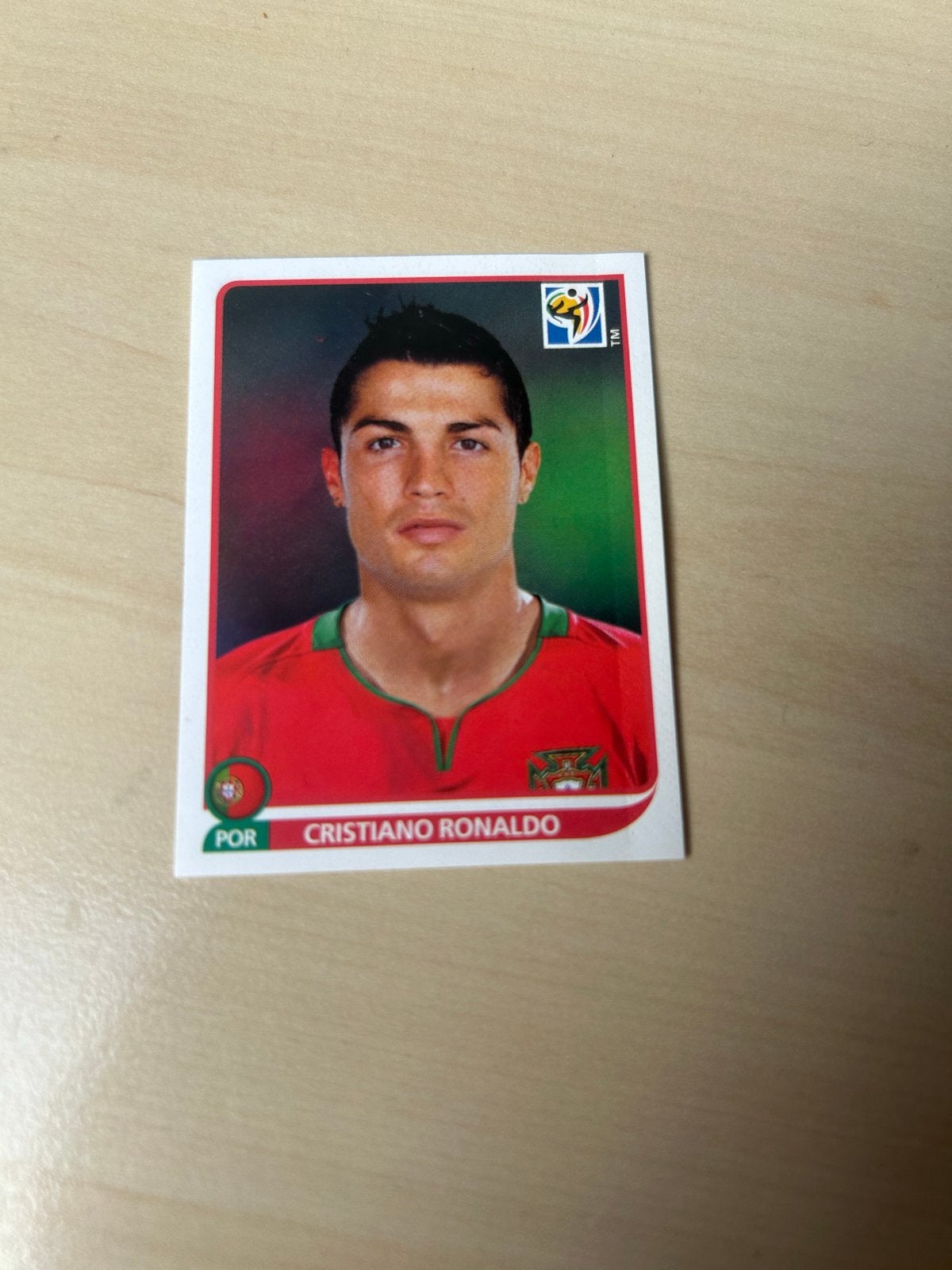 Panini WK 2010 Sticker Cristiano Ronaldo Portugal #559, Ophalen of Verzenden, Zo goed als nieuw, Sport