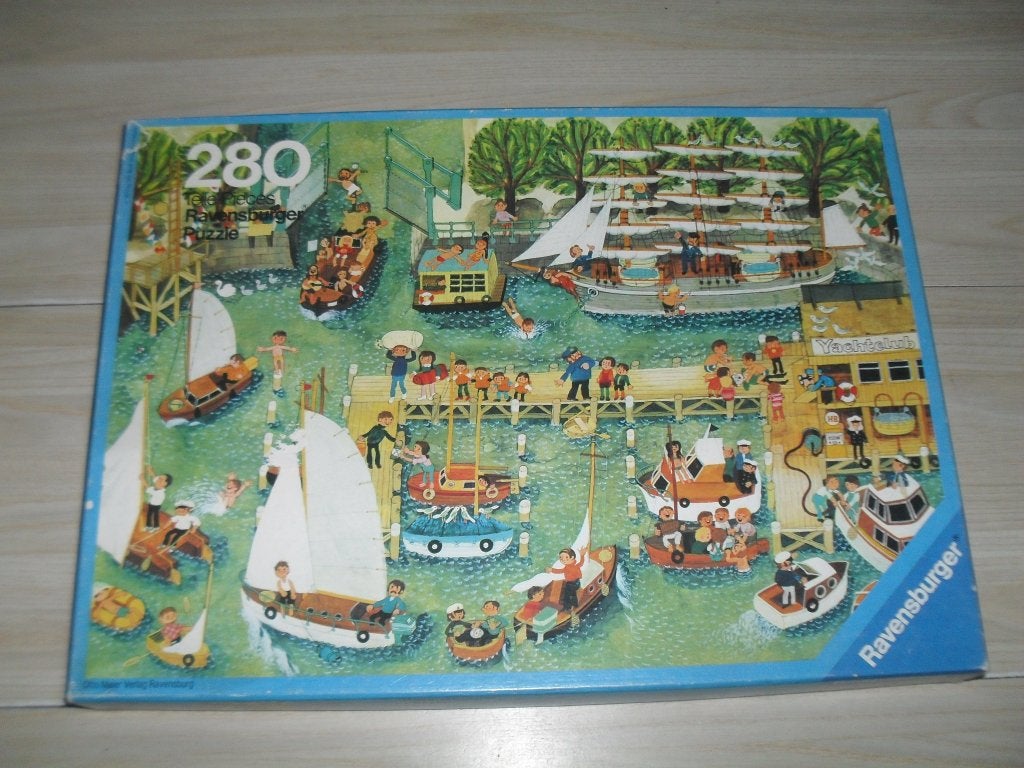Jachthaven puzzle 280 stukjes, Ophalen, Minder dan 500 stukjes, Gebruikt, Legpuzzel