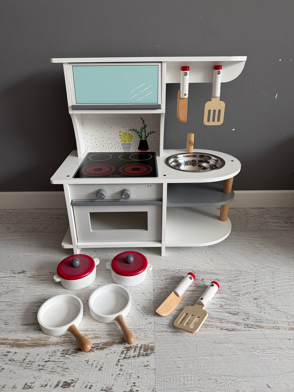 Speelgoedkeuken van ‘Small foot: Gracil’, 42cm hoog, Ophalen of Verzenden, Nieuw, Hout, Speelkeuken