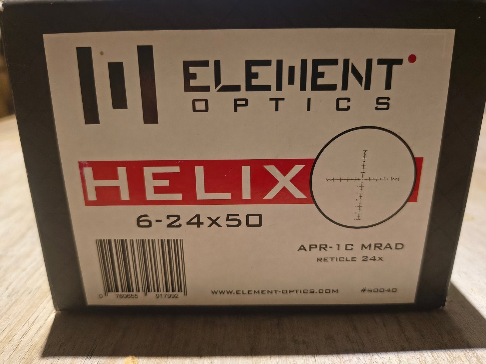 Element Optics Helix 6-24x50 APR-1C MRAD richtkijker, Ophalen of Verzenden, Zo goed als nieuw