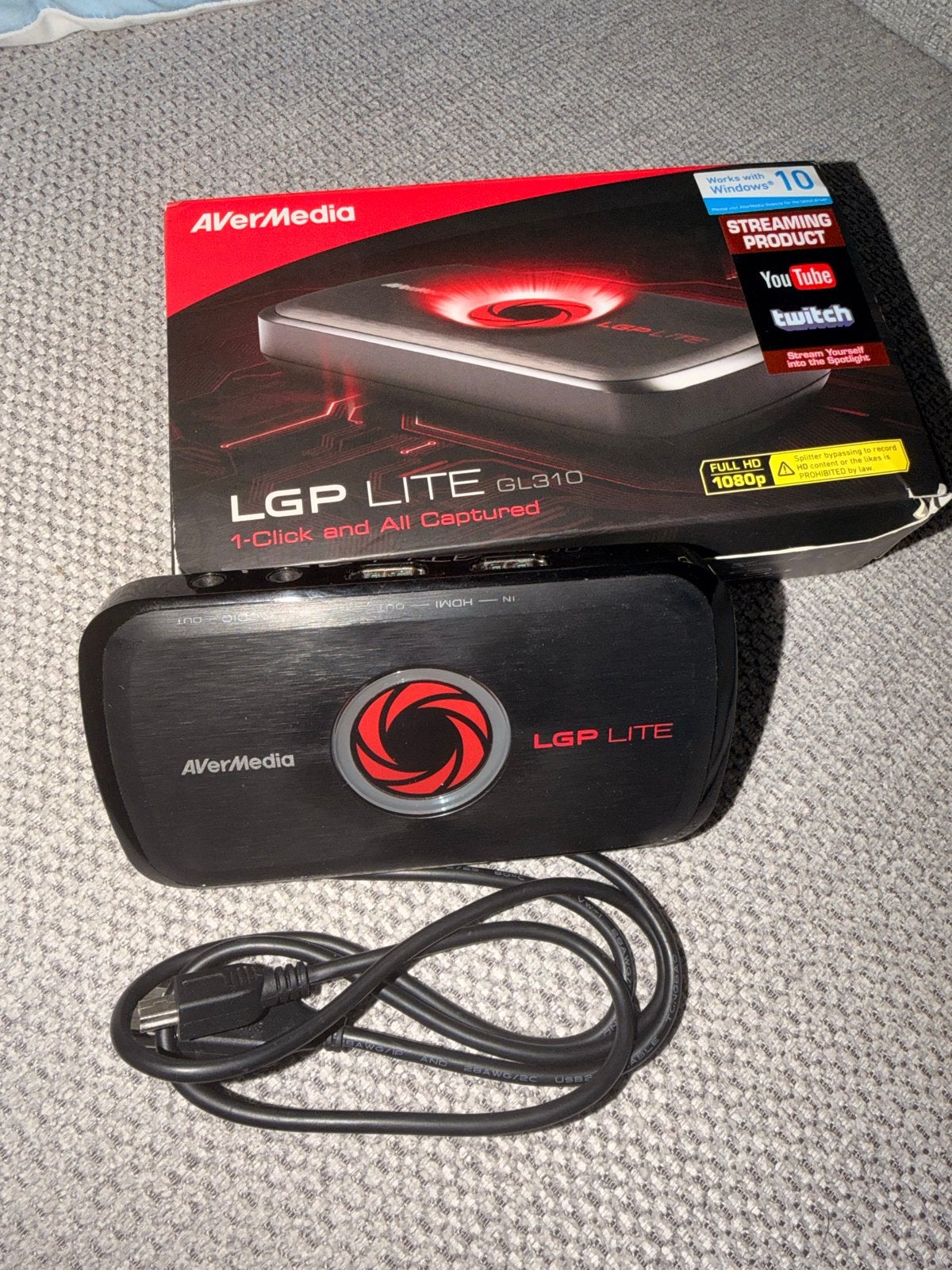 AverMedia LGP Lite GL310 Full HD Capture Card, Computers en Software, Ophalen, Zo goed als nieuw