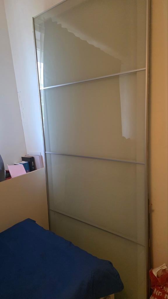 PAX Schuifdeur met mat glas 200x236, Huis en Inrichting, Kasten | Kledingkasten, Ophalen, Gebruikt, 200 cm of meer, Glas