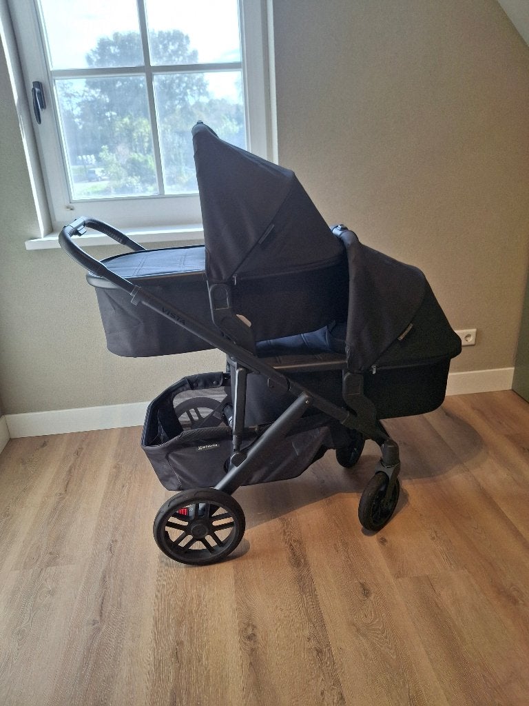 Uppababy Vista V2, Tweeling kinderwagen, Duowagen, Zo goed als nieuw, Combiwagen, Ophalen