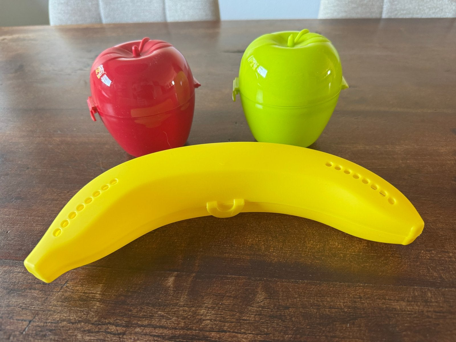 Fruit bewaardoosjes: banaan en 2 appels, Ophalen, Overige typen, Kunststof, Nieuw