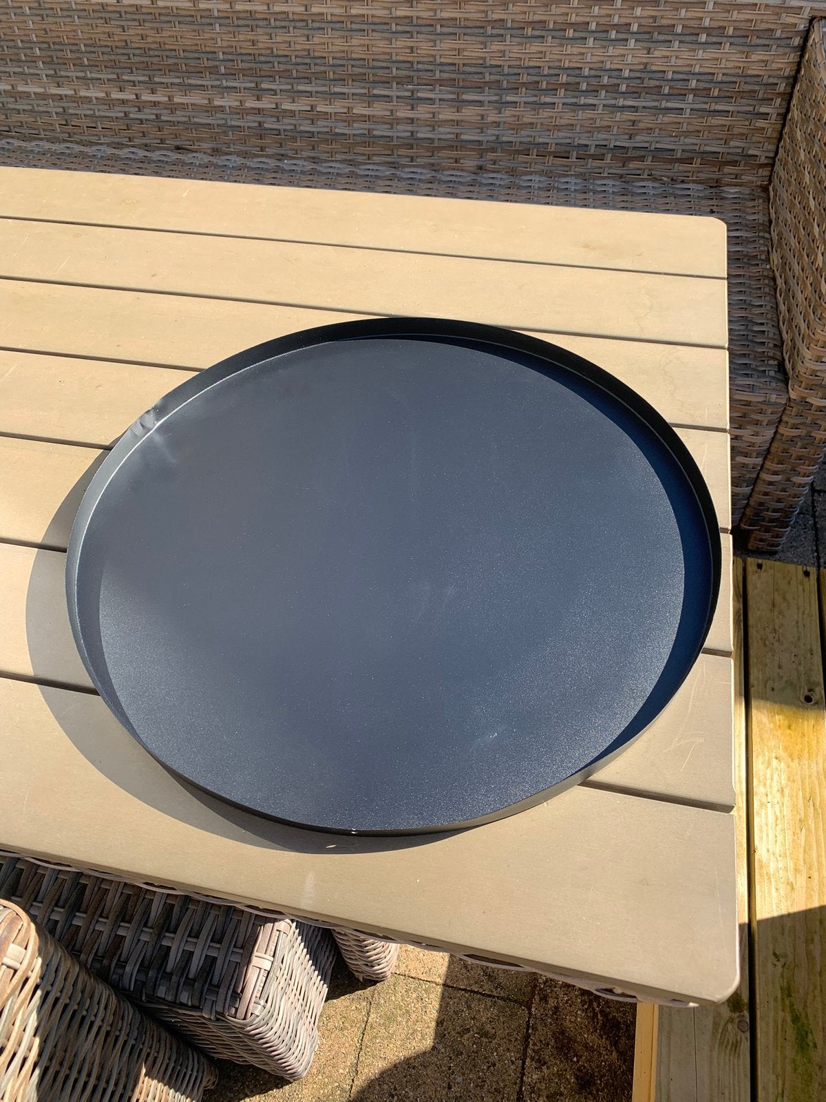 Bodemplaat 50cm voor onder een vuurkorf, Ophalen of Verzenden, Gebruikt, Metaal