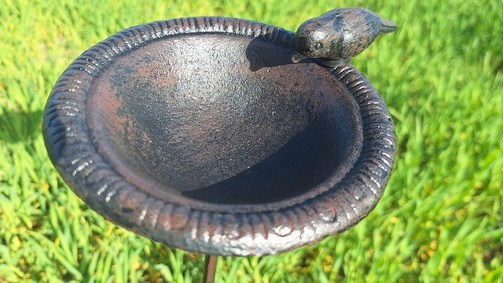 tuinsteker vogelbadje / voederplaats gietijzer, Tuin en Terras, Verzenden, Nieuw