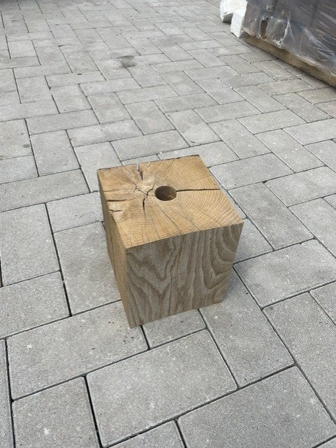 Eikenhouten blok, Ophalen, Gebruikt