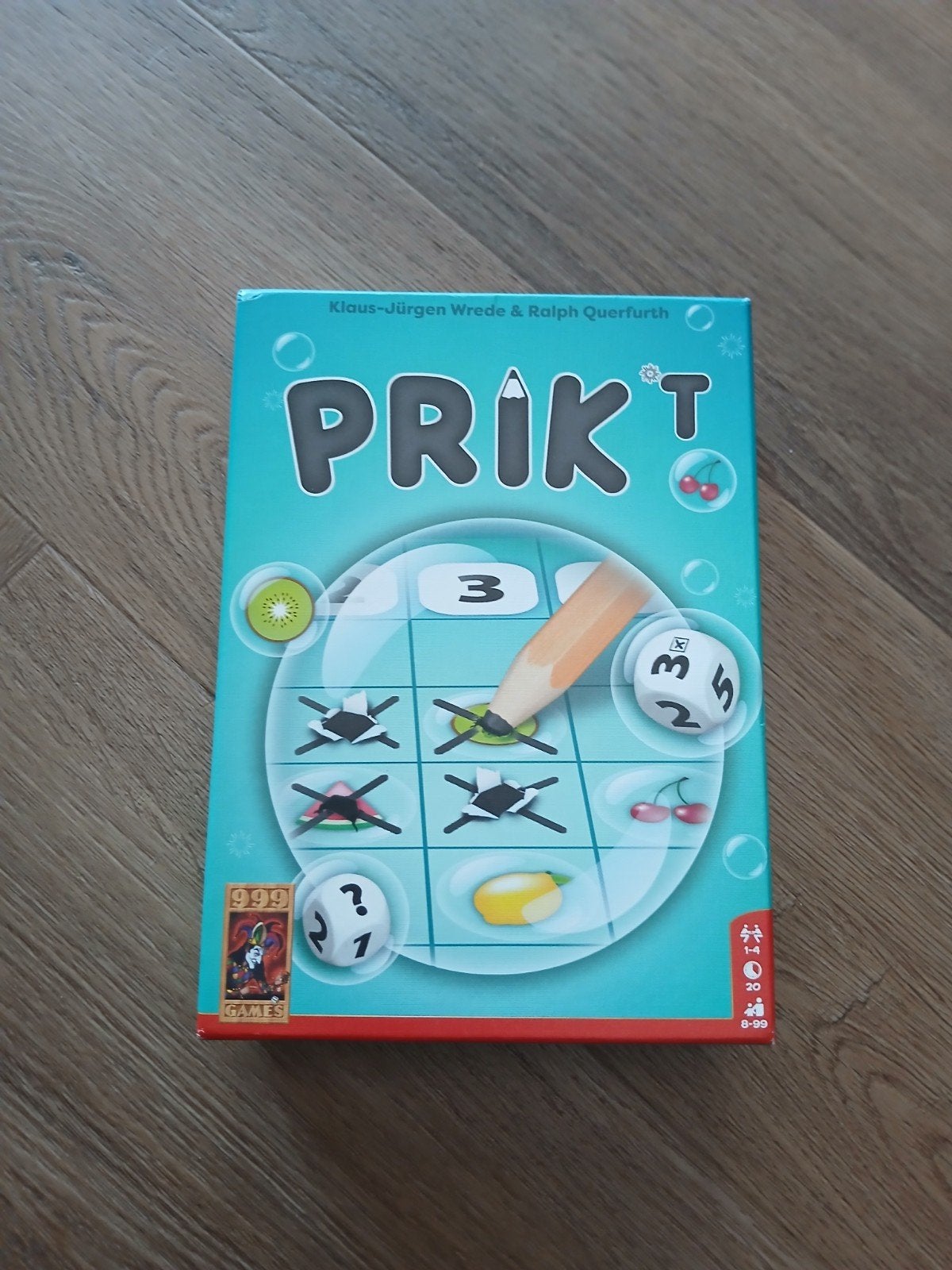 Prik't - Het leuke dobbelspel, Een of twee spelers, Ophalen of Verzenden, Zo goed als nieuw, 999 Games