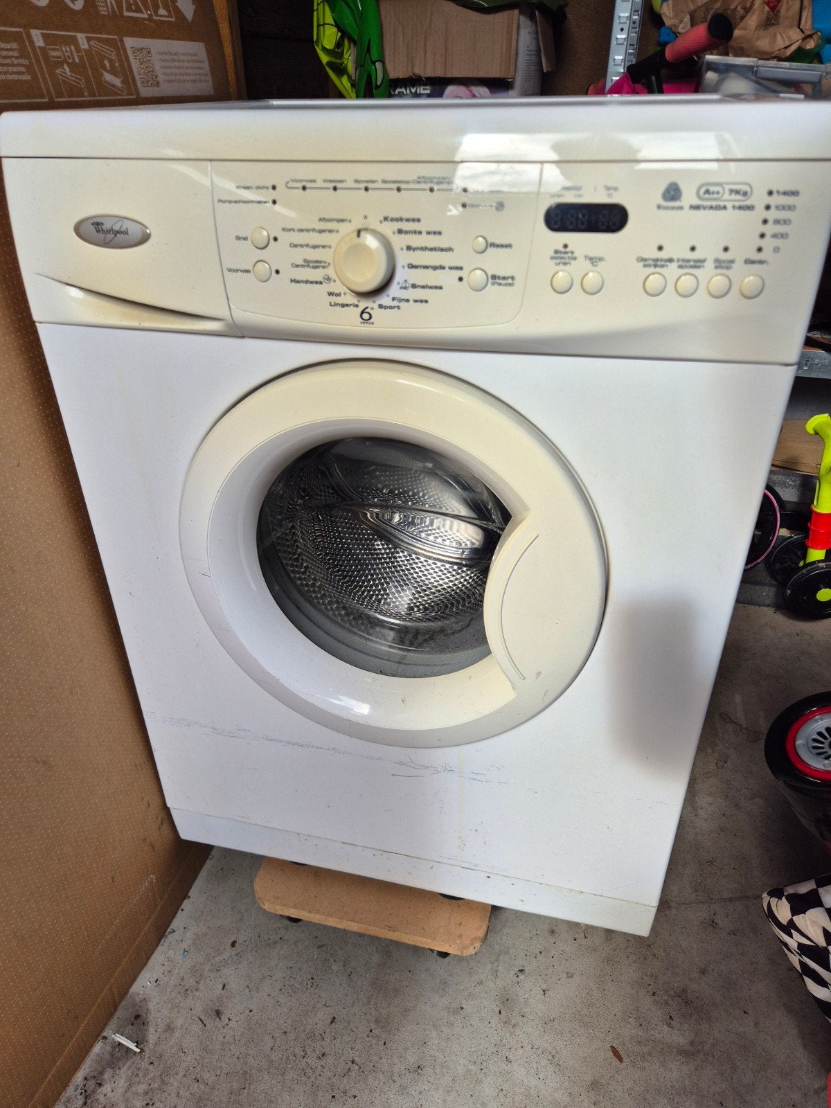 Whirlpool A++ 7kg wasmachine - Goede staat, 6 tot 8 kg, Ophalen, Gebruikt, 85 tot 90 cm