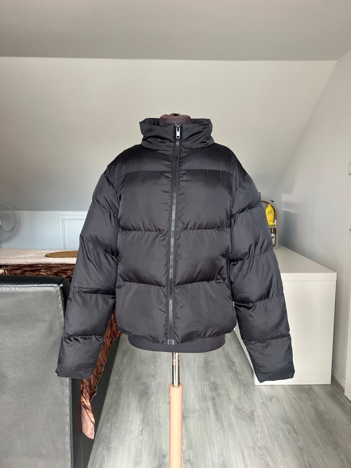 ASOS winterjas, Ophalen of Verzenden, Zo goed als nieuw, Maat 36 (S), Zwart