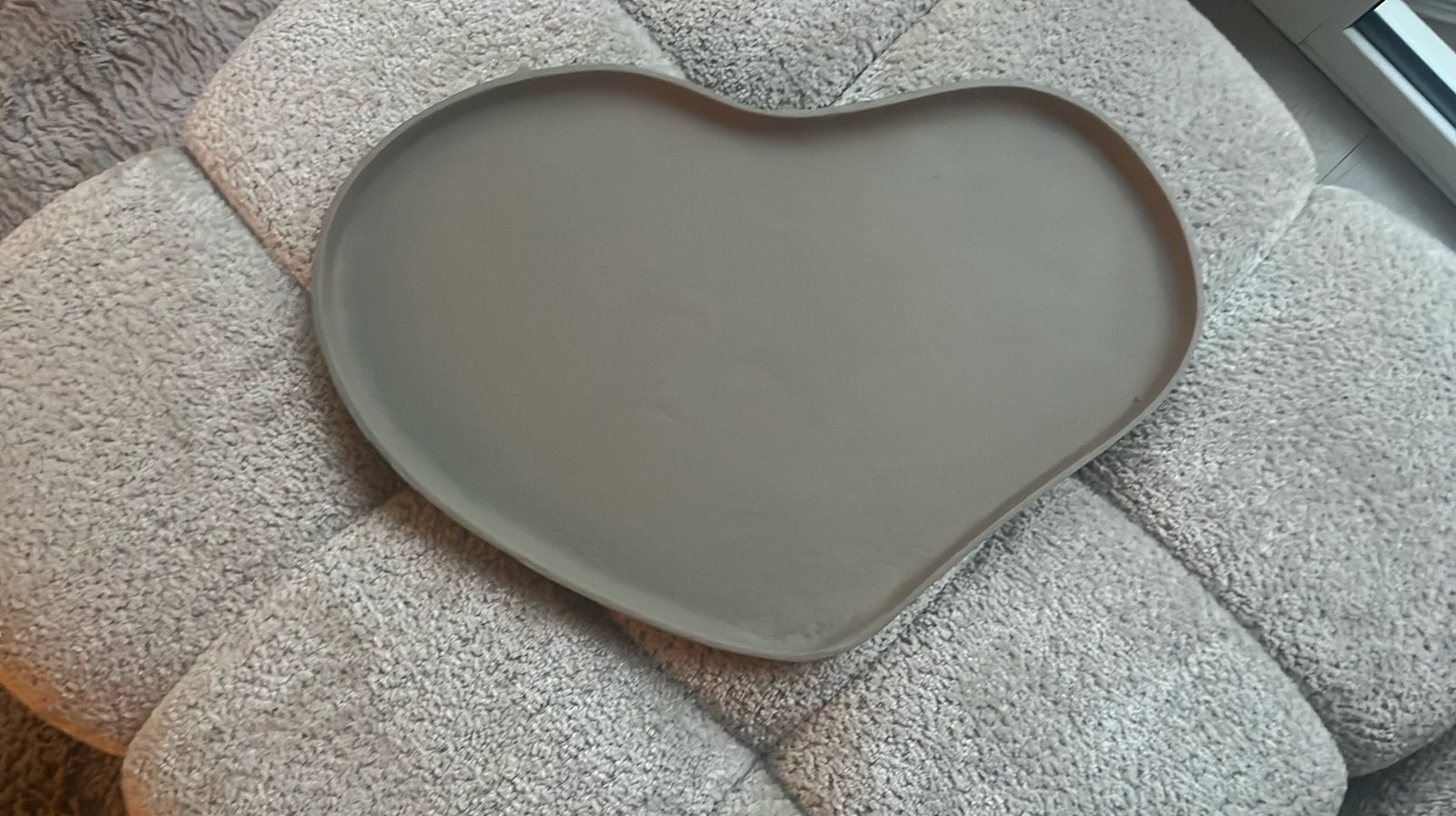Dienblad ( decoratie blad. Nieuw, Ophalen, Zo goed als nieuw, Rond, Hout