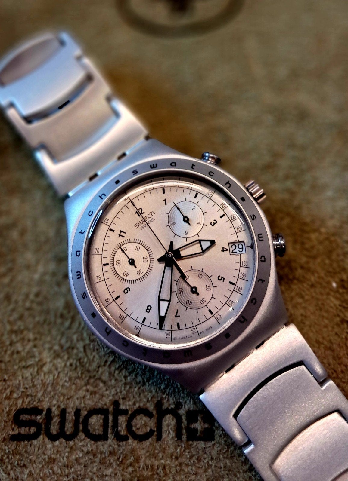 Swatch Irony Alu Chronograaf - Nieuwstaat, Ophalen, Polshorloge