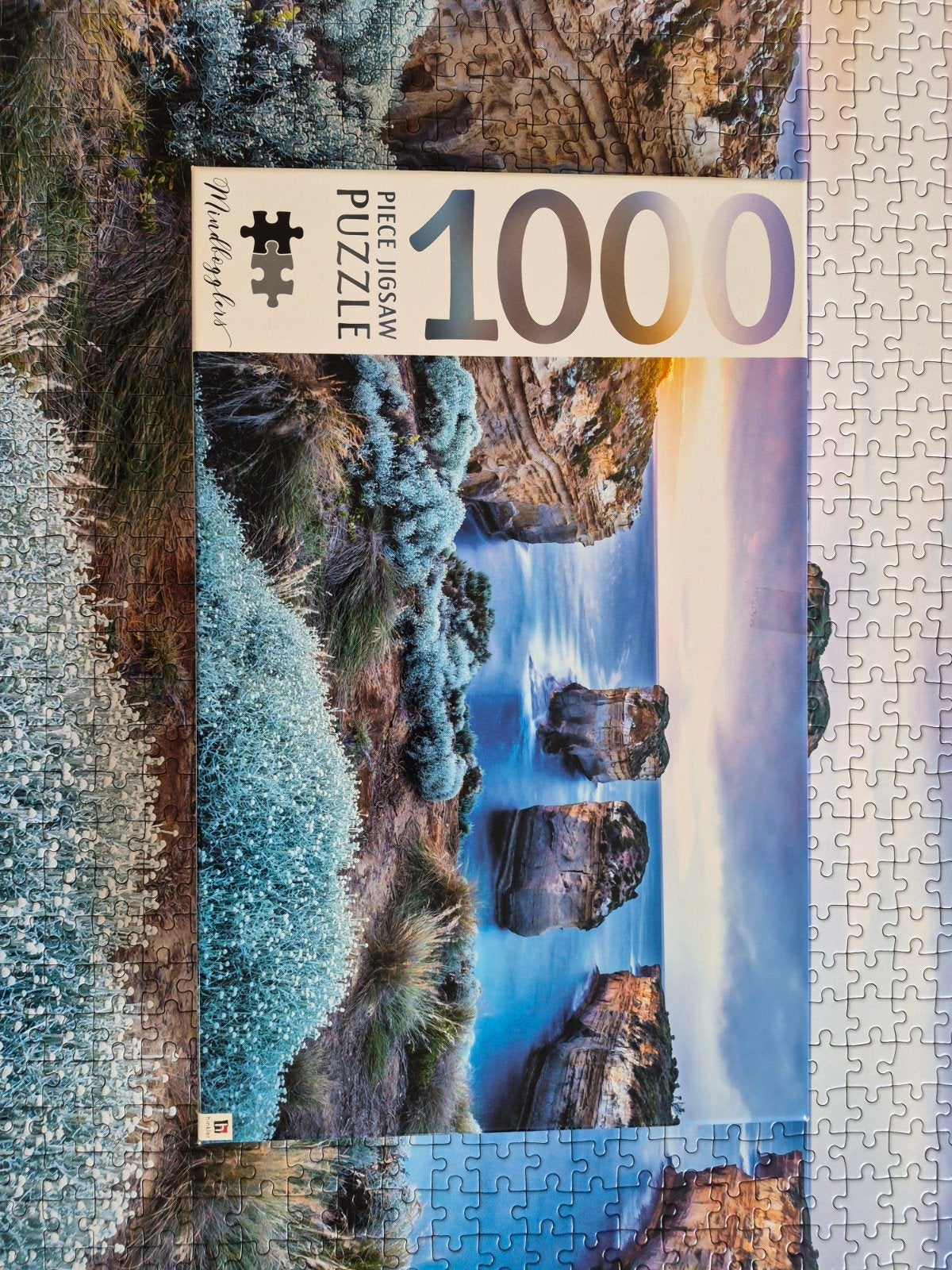 Legpuzzel 1000 stukjes - Kustlandschap, Ophalen, 500 t/m 1500 stukjes, Zo goed als nieuw, Legpuzzel