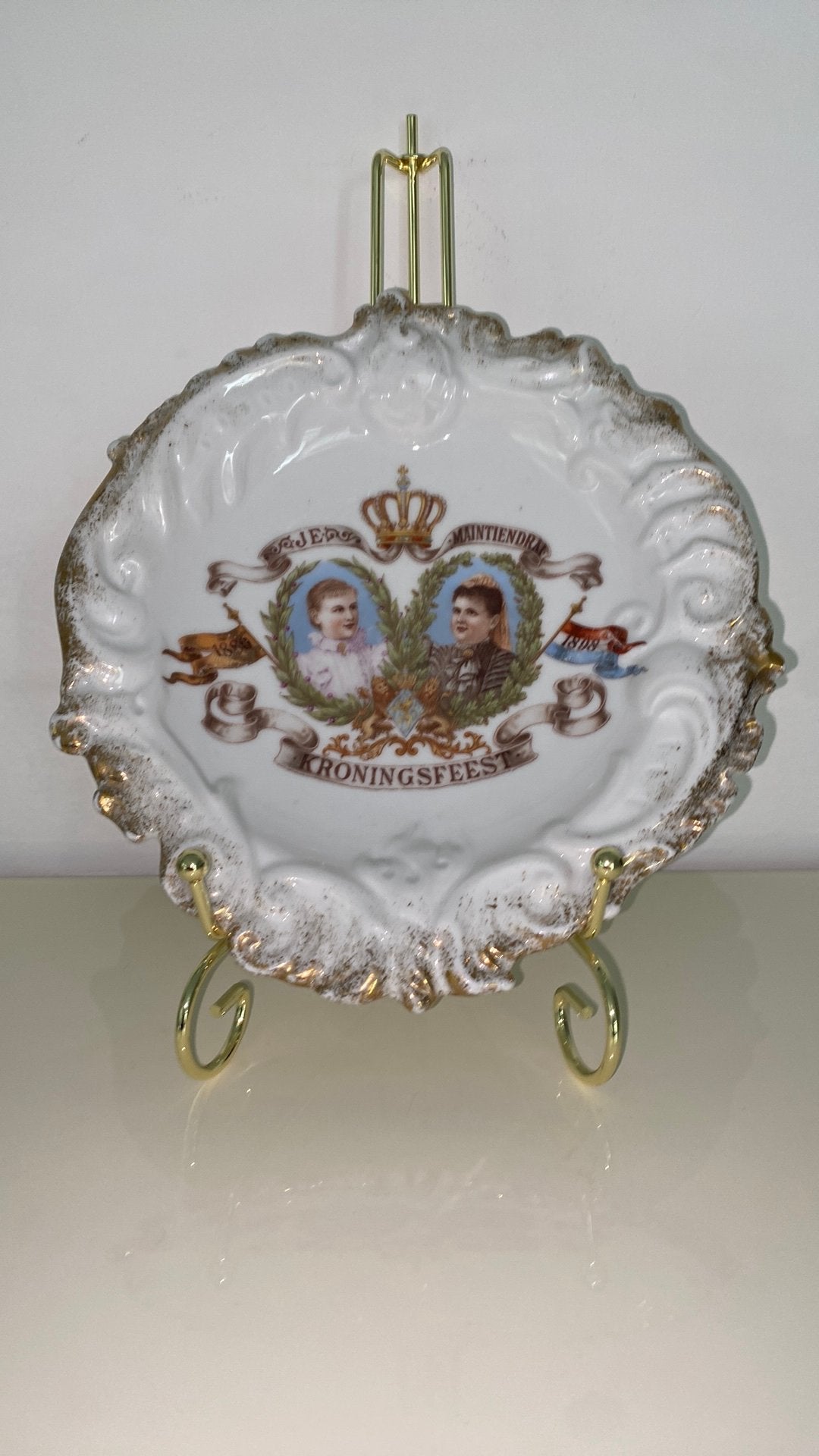 Antiek Kroningsbord 1898 - Kroningsfeest Koningin, Ophalen