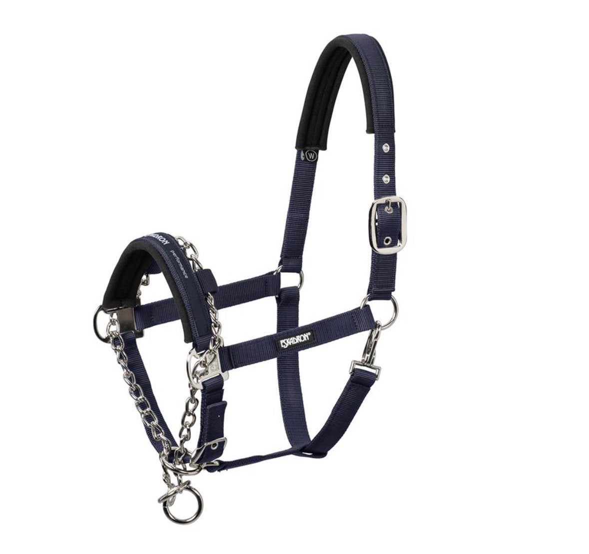 Eskadron safety halster mt. Cob, Gebruikt, Zacht onderlegd, Blauw, Halster