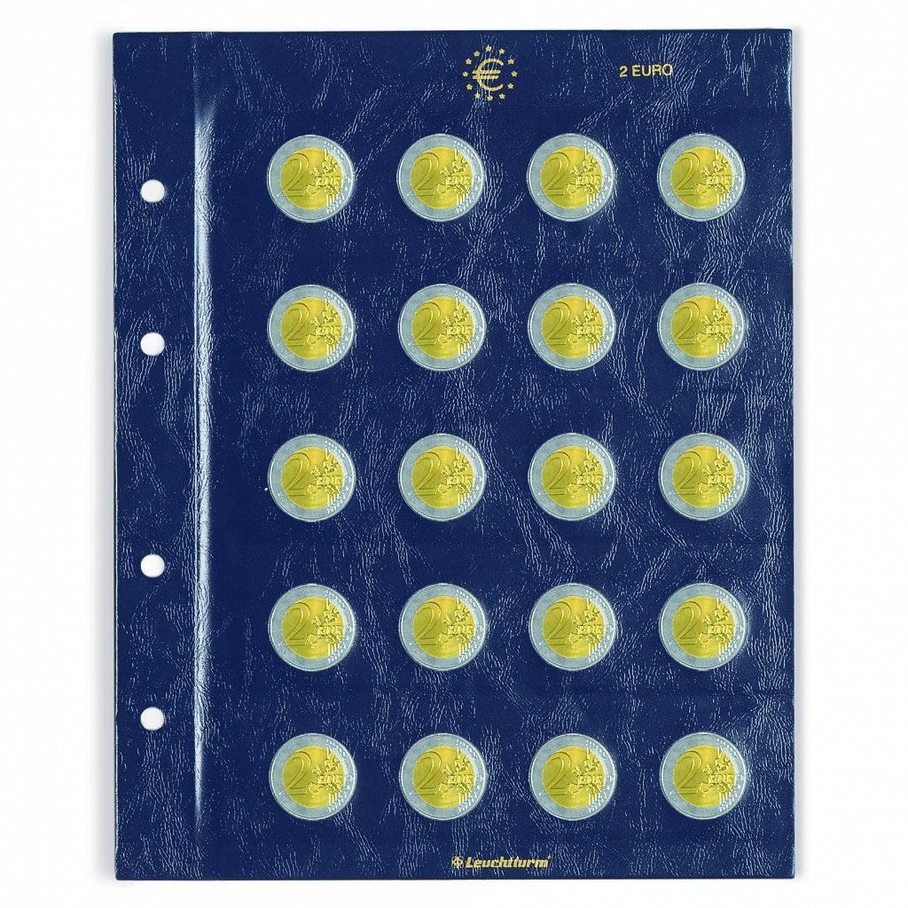 Leuchtturm VISTA 2 Euro muntbladen, Postzegels en Munten, Munten en Bankbiljetten | Toebehoren, Verzenden, Overige typen