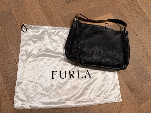 Furla handtas zwart, Sieraden, Tassen en Uiterlijk, Ophalen of Verzenden, Gebruikt, Zwart, Handtas