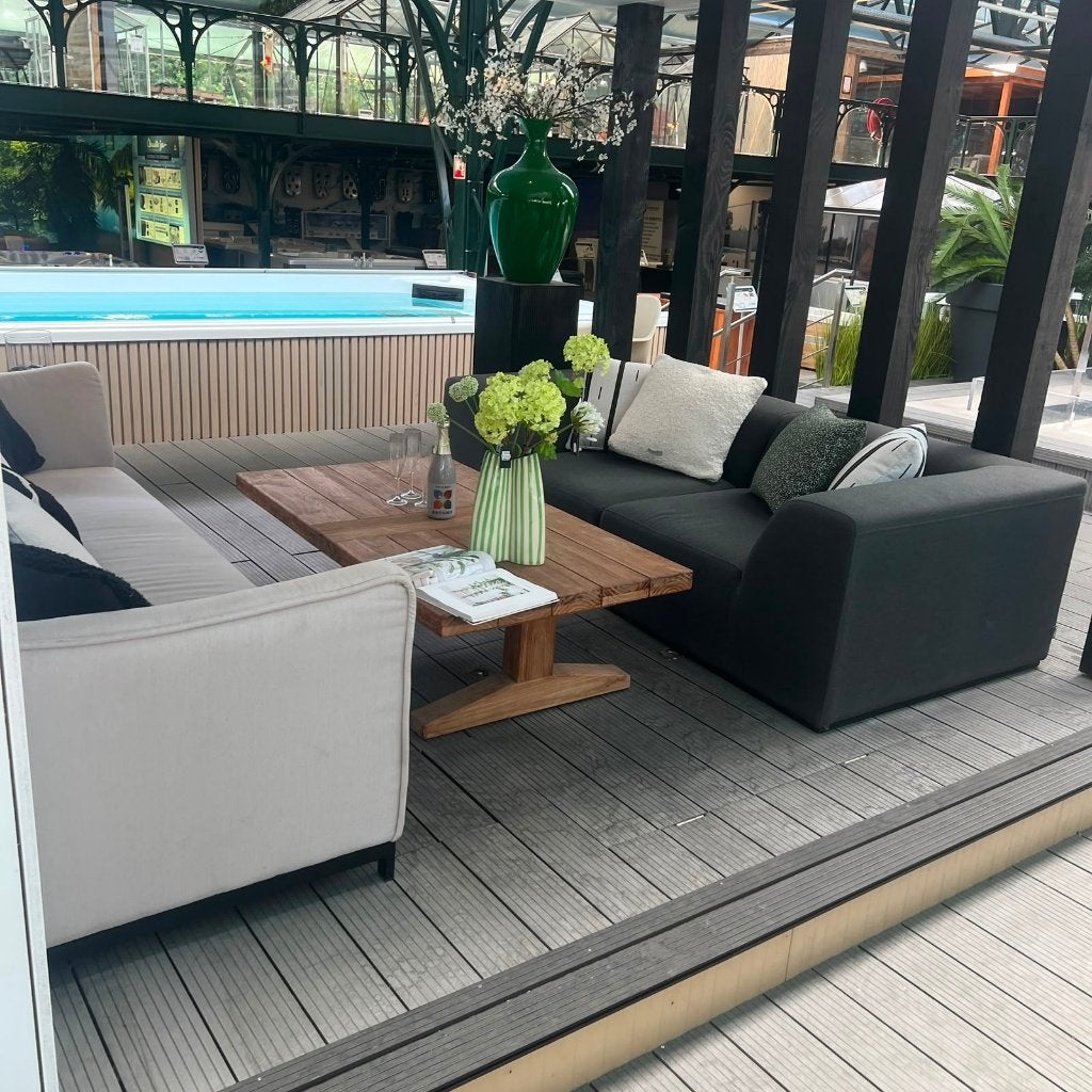 Elegant Loungeset | Showroommodel, Ophalen, Gebruikt, 6 zitplaatsen, Bank