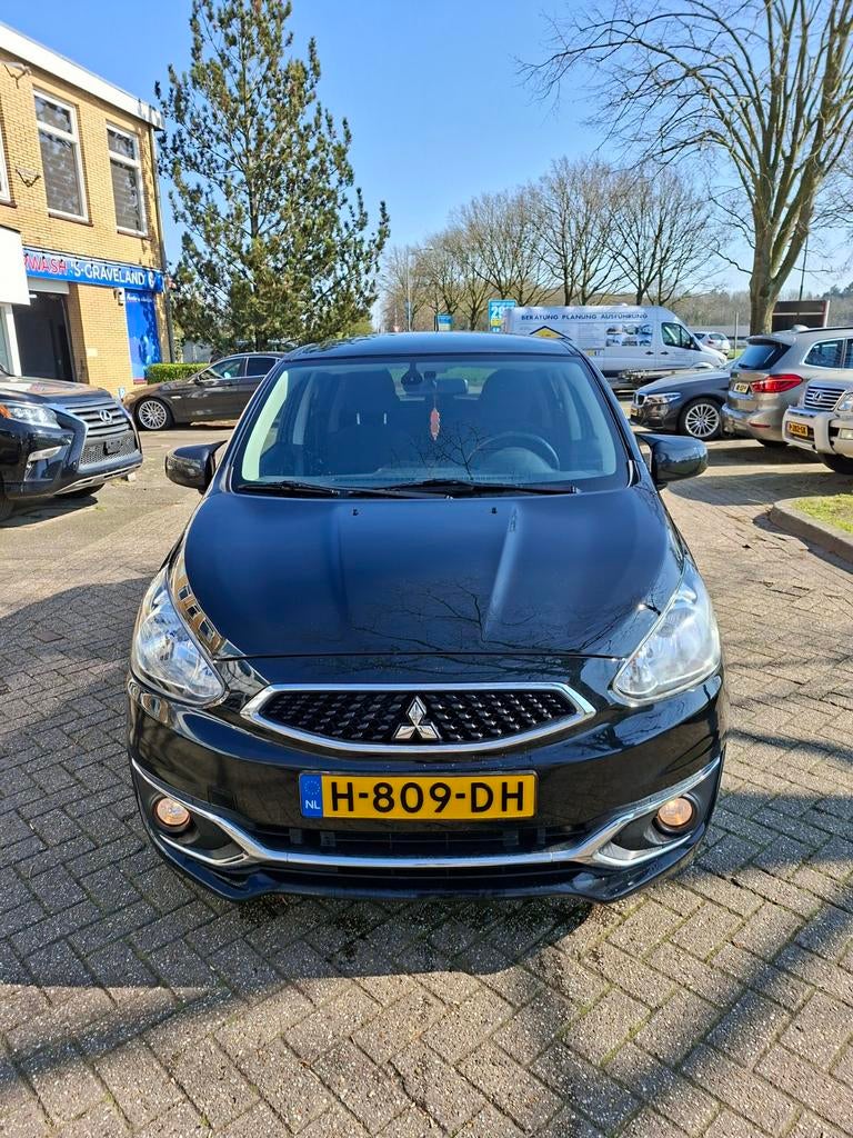 Mitsubishi Space Star 1.0 Mivec 71PK Cleartec Auto Stop & Go, Auto's, Automaat, Zwart, Origineel Nederlands, Bedrijf