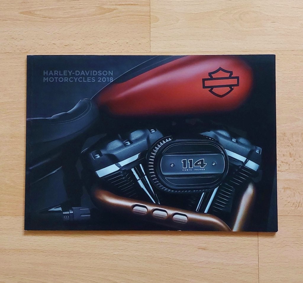 Harley Davidson 2018 Range Brochure catalogus Folder Luxe, Ophalen of Verzenden, Nieuw, Merk of Model