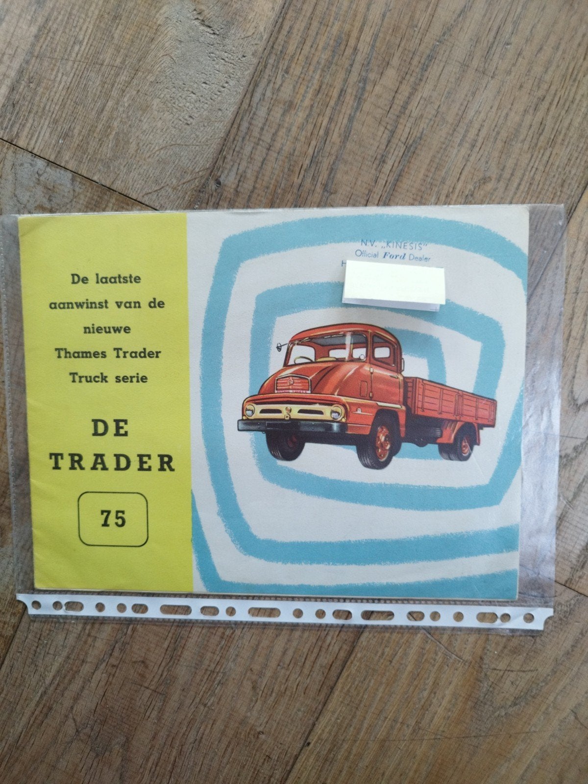 Ford Thames Trader 75 Truck folder 1956 Nederlands, Ford, Ophalen of Verzenden, Zo goed als nieuw, Ford Motor Company