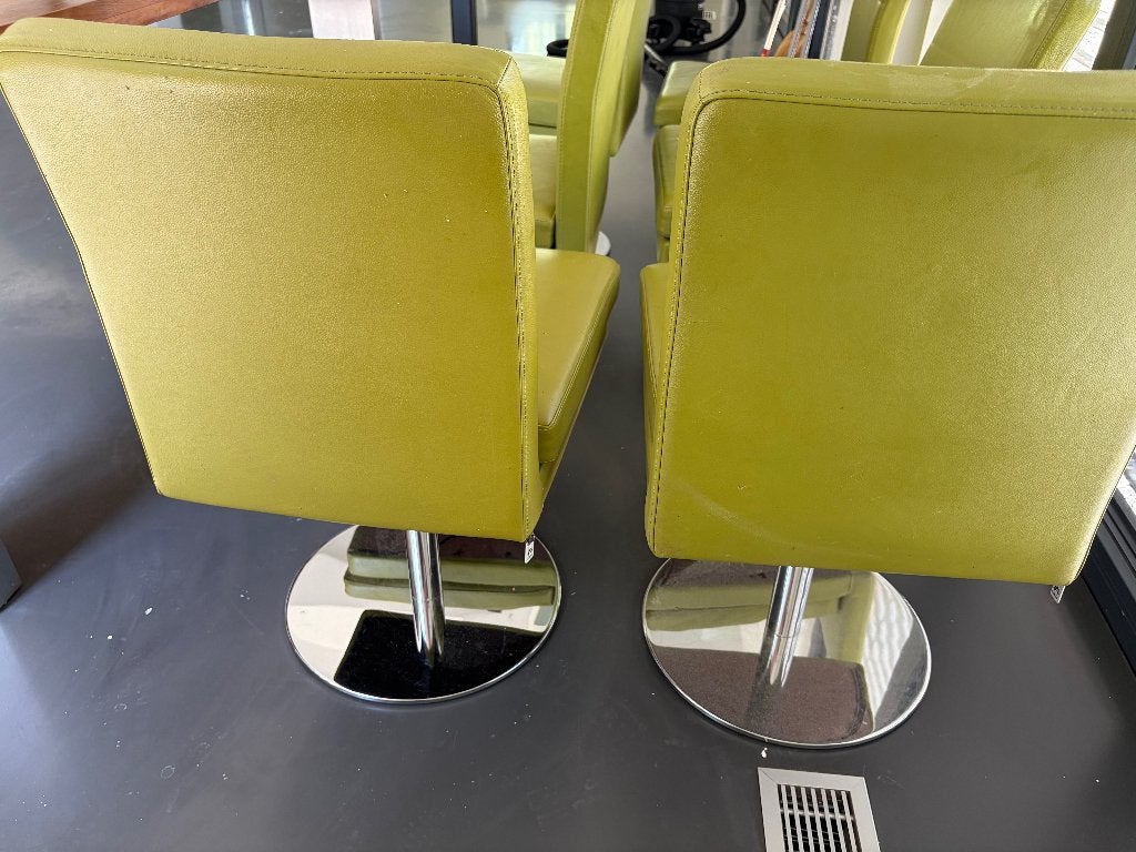 Eetkamerstoelen, Huis en Inrichting, Ophalen, Gebruikt, Overige kleuren, Leer